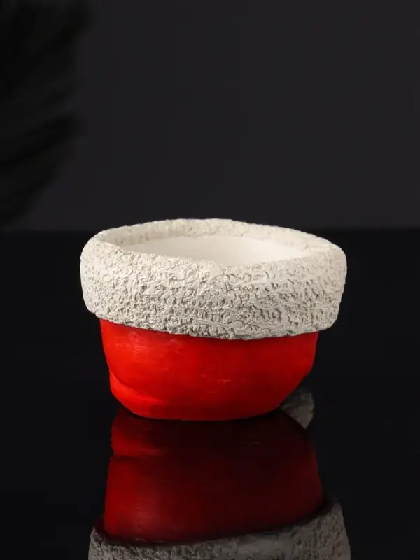 Подсвечник "Колпак" 9х7х5 см, красный