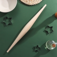 Скалка Доляна &laquo;Веретено&raquo;, длина 50 см, больший d=4,3 см, меньший d=1 см, берёза