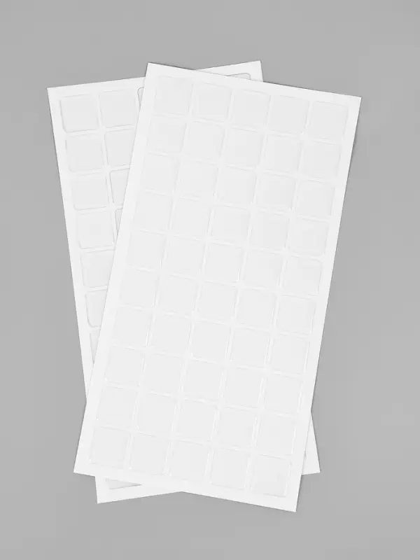 Стикеры эпоксидные прозрачные заготовки 3D 100 шт 3 х 3 см
