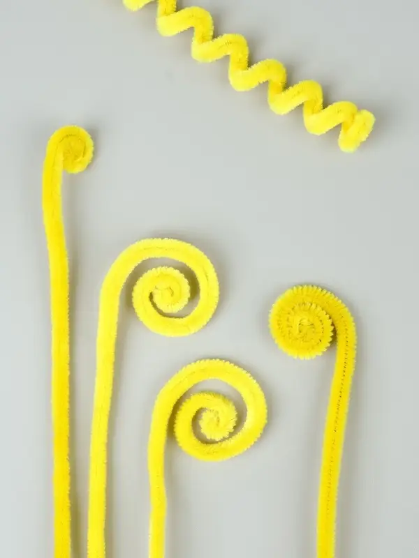 Синельная проволока, набор 100 шт, размер 1 шт 30х0,8 см, цвет желтый