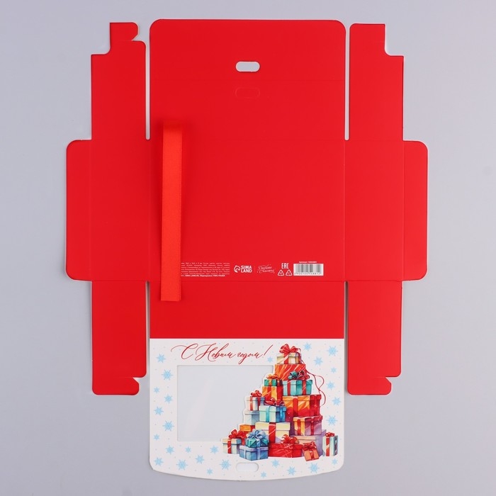 Коробка новогодняя складная &laquo;Новогодние подарки&raquo; 16.5 х 12.5 х 5 см, Новый год