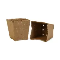 Торфяной горшок 700 мл,  h = 9,5 х 9,5 х 10 см, набор 20 шт