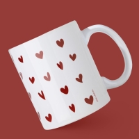 Кружка керамическая &laquo;Любить тебя&raquo;, 320 мл, цвет белый