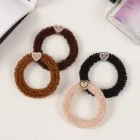 Резинка для волос "Роуз" сердце, 6 см, микс