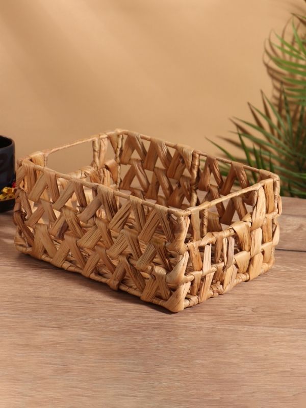 Корзина плетеная 26x19x12 см, водный гиацинт