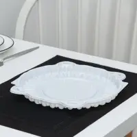 Дно для тортницы пластиковое одноразовое ПР-Т-225, 25&times;10,6 см, внутренний 23&times;9,5 см, белое