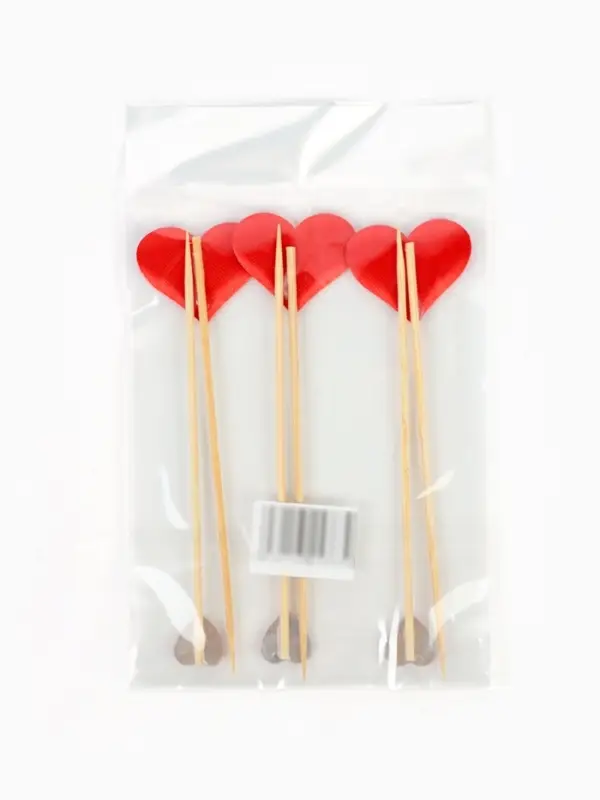 Шпажки "Сердечки" (набор 6 шт)