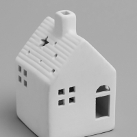 Светодиодная фигура "Дом" 6х6х9.5 см, 1 LED, LR44x3(в компл.), свечение тёплое белое