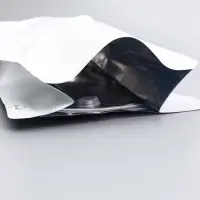 Пакет восьмишовный с отрывным замком, белый, матовый, 34&times;15 + 7.5 см