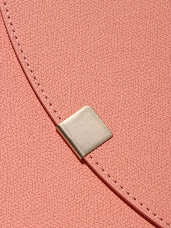 Органайзер на кольцах, A5, с клапаном, 80л, линия, к/зам, Розовый