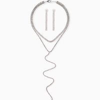 Набор 2 предмета: колье-чокер, серьги "Блеск", цвет белый в серебре