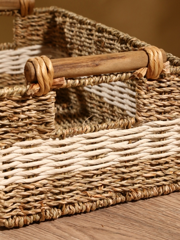 Корзина плетеная 36x21x15 см, сиграсс