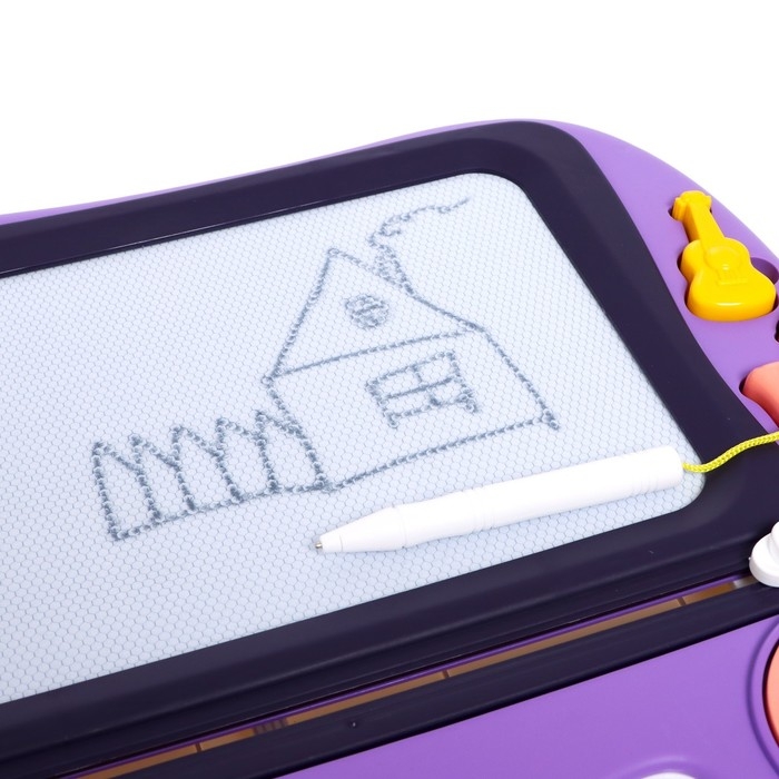 Развивающий столик &laquo;Рисуем вместе&raquo;, звук, свет, цвет фиолетовый