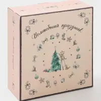 Блинница новогодняя Доляна &laquo;Волшебный праздник&raquo;, 23.5&times;9.7 см, доломит, белая