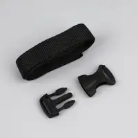 Держатель для лямок рюкзака: фастекс 20 мм, стропа 1 м, чёрный