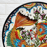 Ляган Риштанская Керамика "Рыбка", 32 см