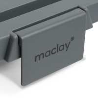 Корзина - столик Maclay 2 в 1, складная, 47 х 28,5 х 23,5 см, стол 45 х 28 х 16 см, серая