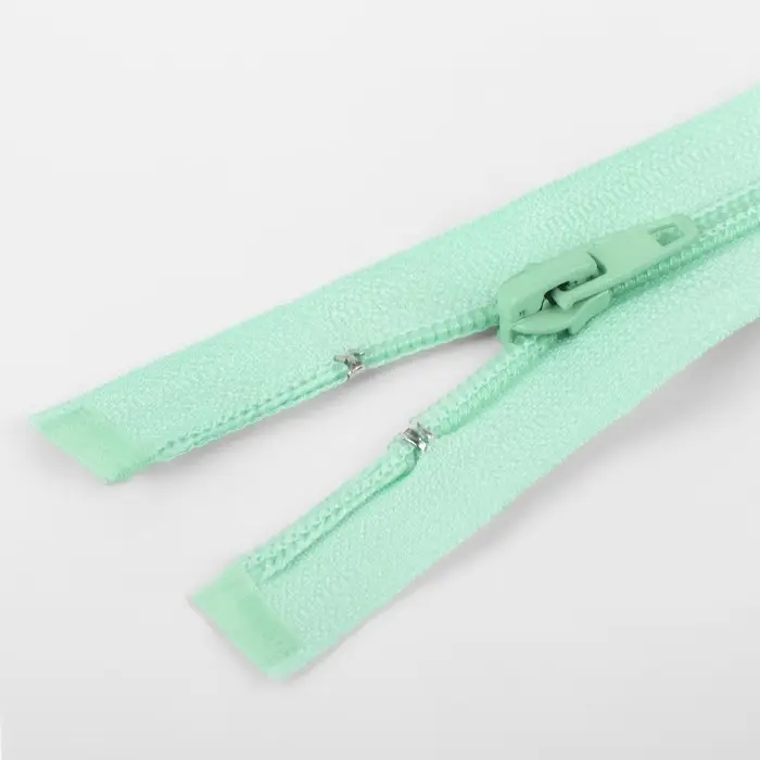 Молния &laquo;Спираль&raquo;, №5, разъёмная, замок автомат, 70 см, светло-зелёная