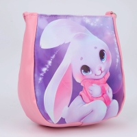 Сумка детская &laquo;Зайка в свитере&raquo; из эко-кожи, на ремешке, 17х12х5 см