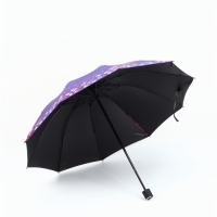 Зонт механический &laquo;Хамелеон&raquo;, эпонж, 4 сложения, 10 спиц, R = 49/56 см, D = 112 см, цвет МИКС