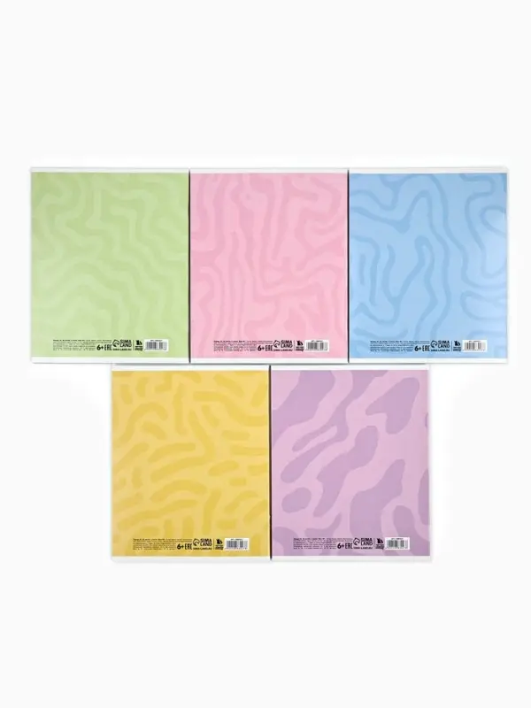 Тетрадь в клетку, 48 л., А5, на скрепке, блок №1 &laquo;Радость&raquo; МИКС