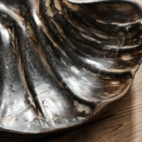 Тарелка "Ракушка" дерево Джати, 26х23х3 см, цв. тёмно-коричневый