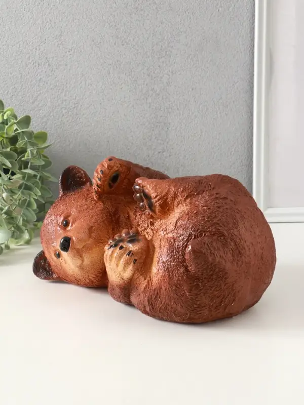 Копилка "Мишка лёжа" 15х28 см, цветной