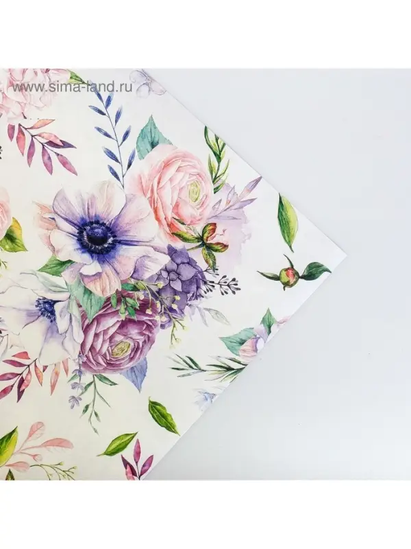 Бумага упаковочная крафтовая &laquo;Нежнее нежного&raquo;, 70 х 100 см