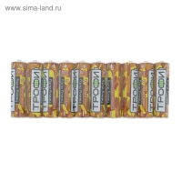 Батарейка солевая "Трофи" Heavy Duty, AA, R6-10S, 1.5В, спайка, 10 шт.
