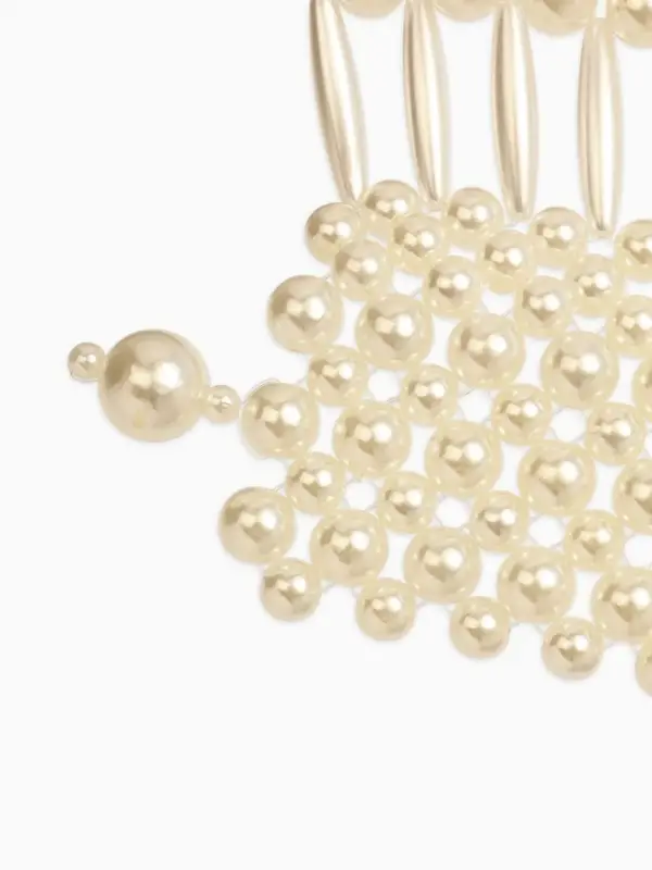 Колье-чокер жемчуг "Богема", цвет белый d=8/10/12