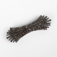 Декоративная застёжка, 4,3 &times; 1,3 см, цвет чёрный