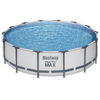 Бассейн каркасный Steel Pro MAX, 427 x 107 см, фильтр-насос, лестница, тент, 56950 Bestway