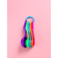 Набор мерных ложек Доляна &laquo;Креатив&raquo;, 5 шт: 1 мл, 2,5 мл, 5 мл, 7,5 мл, 15 мл, цвет МИКС