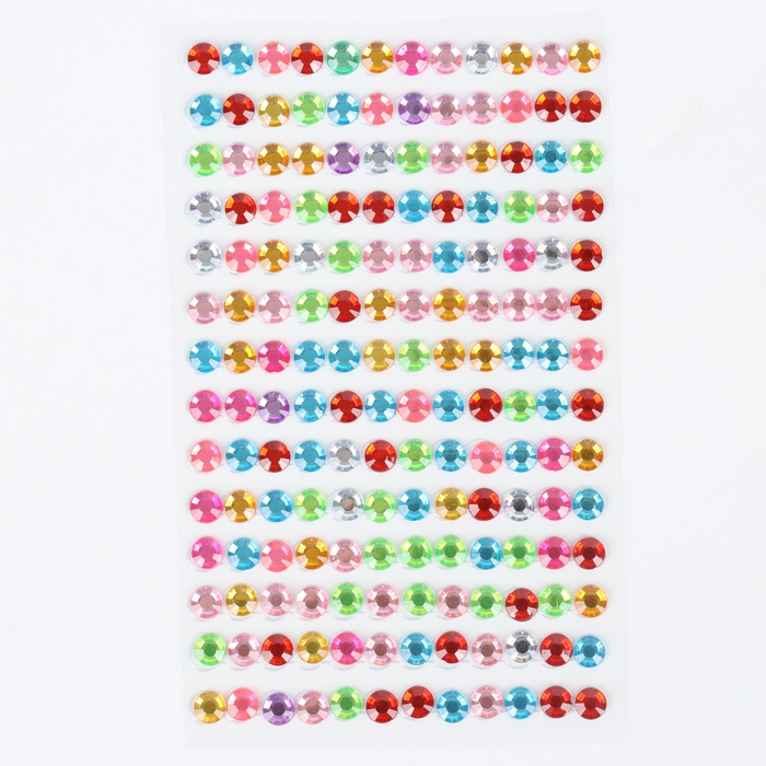 Набор для творчества &laquo;Волшебные стразы&raquo;, 3 листа с клейким слоем