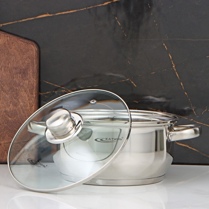 Кастрюля &laquo;Гретта&raquo;, 3.2 л, d=20 см, капсульное дно, индукция