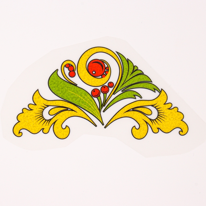 Термотрансфер &laquo;Хохлома вензель цветной&raquo;, набор 10 шт.