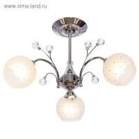 Люстра "Берта" 3х40Вт E27 хром 60х60х36 см.