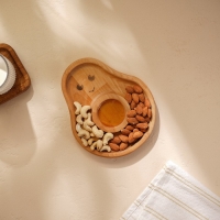 Менажница детская из берёзы Sima-Land Home Avocado, 20&times;16,5&times;1,8 см