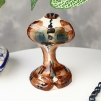 Сувенир "Кобра", большая, гжель, цвет, 11х7 см