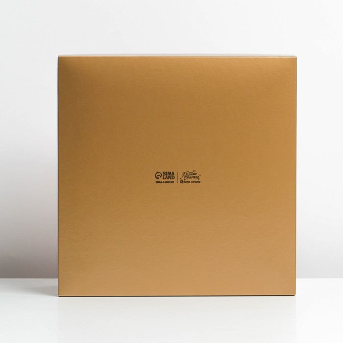 Коробка подарочная новогодняя складная &laquo;Тепло в твоих руках&raquo;, 25 х 10 х 25 см, Новый год