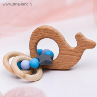 Подарочный набор: держатель для соски-пустышки и грызунок-прорезыватель &laquo;Малыш&raquo;