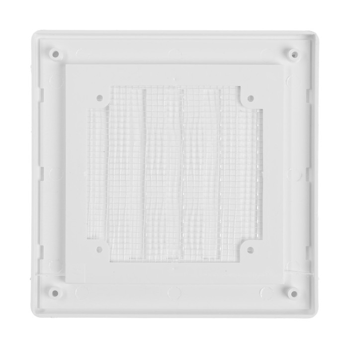 Решетка вентиляционная ZEIN Люкс ЛРР162В, 162 х 162 мм, с сеткой, разъемная, регулируемая