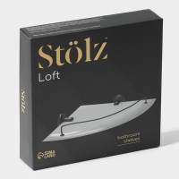 Полка для ванной угловая St&ouml;lz Loft basic, стеклянная