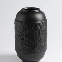 Ваза &laquo;Дульчи&raquo;, 19.5&times;11 см, керамика, чёрная