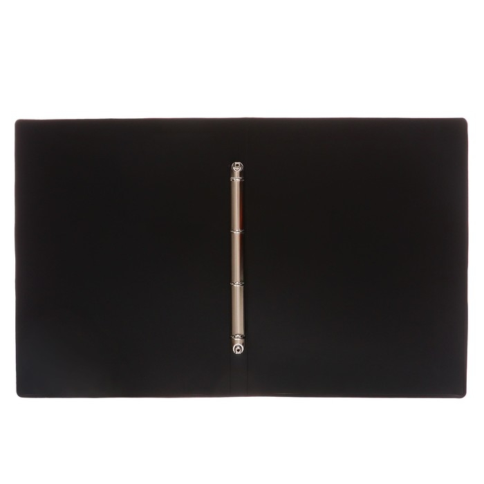 Папка на 4 кольцах А3, Calligrata "Standard" 27мм, 800 мкм, вертикальная, чёрная