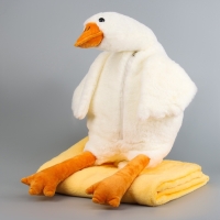 Шкурка мягкой игрушки "Гусь" с пледом, 90 см