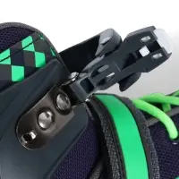 Коньки раздвижные BlackAqua, р. 39-42, для фитнеса, синие, зелёные