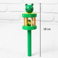 Погремушка &laquo;Весёлый зоопарк&raquo;, с бубенчиком внутри, цвета МИКС