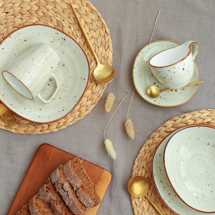 Тарелка глубокая фарфоровая Samold &laquo;Хорека Графит&raquo;, 750 мл, d=21 см