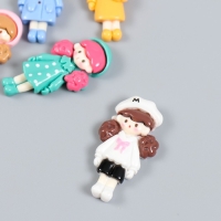 Декор для творчества пластик "Малышка нарядная" набор 5 шт 3,5х1,9 см